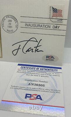 Jimmy Carter Signed Inauguration First Day Cover Autographed POTUS PSA/DNA COA