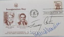 Jimmy Carter & Walter Mondale Signed Primary First Day Cover Full Signature