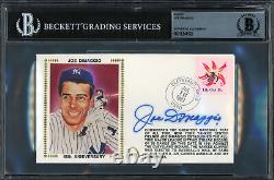 Joe DiMaggio Autographed First Day Cover New York Yankees Beckett BAS #16341120