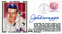 Joe DiMaggio Autographed July 16, 1981 First Day Cover (JSA)