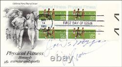 Joe Dimaggio First Day Cover Signed Co-signed By Jim Brown