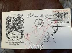 Johnny Cash Louis Armstrong Richard Rodgers Signed Autograph First Day Cover