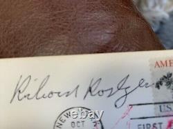 Johnny Cash Louis Armstrong Richard Rodgers Signed Autograph First Day Cover