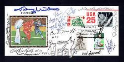 Johnny Unitas Donovan Moore Others Signed Cachet FDC JSA LOA #Y90161 Colts