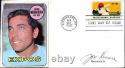 Jose Herrera (D) (original Montreal Expo) signed 1969 FDC First Day Cover TOUGH