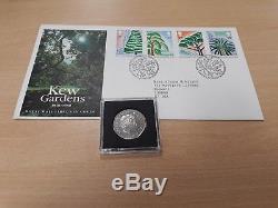 KEW GARDENS 50p 2009 GENUINE GOOD CONDITION AND 1990 KEW GARDENS FDC STAMPS