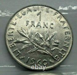 KM# 925.1 1 franc semeuse 1960 petit 0 FDC monnaie France N5685