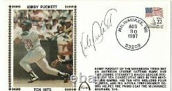 Kirby Puckett Beckett Certified Authentic Signed 1987 First Day Cover Autograph