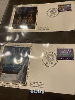 Large Collection Of Canadian First Day Covers In Binder In Mint Condition