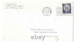 Liberty Jul 31, 1958 first class letter, last day three cent rate commercial use