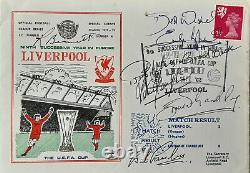Liverpool FDC Signed Bill Shankly Bob Paisley Emlyn Hughes Keegan Bennett COA