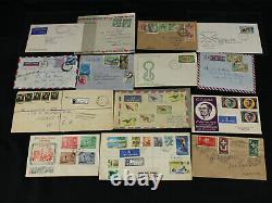 Lot 430+ GB British Colonies Covers Hong Kong, Kenya, Ceylon+ Registered, Airmail+