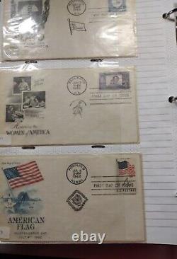Lot First Day Covers #1054a To 1280a Full Binder 1950s- 60s Roughly 226 Covers