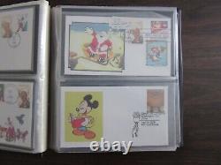 Lot Of 56 First Day Covers (disney Cachet) 1993-2004 (showgard Album Included)