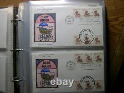 Lot of 2,104x 1979-2006 pristine Collins Hand Painted FDC First Day Covers