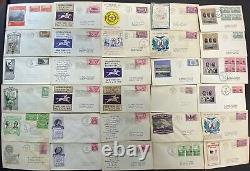 Lot of 265 1920's-1941 mixed cachet First Day covers many better