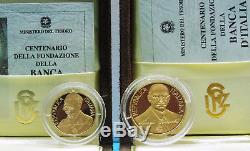 Lotto 2 Monete Oro, Gold Italia 100.000 E 50.000 Lire 1994, Peso 22,5 Gr. Fdc/proof