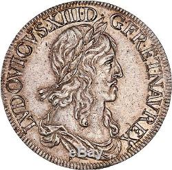 Louis XIII Ecu d'argent 60 sols Premier poinçon de Warin 1642 Paris FDC