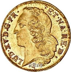 Louis XV Double louis d'or de béarn au bandeau 1760 Pau état de frappe FDC éclat
