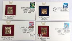 MARVEL COMICS USPS FIRST DAY OF ISSUE 22 Karat Gold Stamp Lot of 21