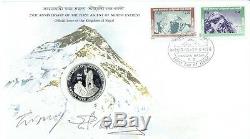 MOUNT EVEREST Signed 25th Anniversary First Day Cover stamped 29th May 1978