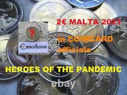Malta 2021 2 Euro Fdc Coincard Eroi Della Pandemia Heroes Of The Pandemic Unc