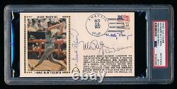 Mark McGwire, Frank Robinson + 2 Others Signed First Day Cover PSA AUTH