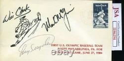 Mark McGwire Will Clark Cory Snyder JSA Autograph Signed 1984 Olympics FDC Cache