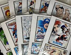 Marvel Matted Stamps USPS 1st Day Issue 2007 SAN DIEGO COMIC CON (Set of Ten)