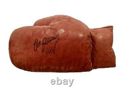 Max Schmeling Signed Vintage Glove 1954 & First Day Cover Joe Louis (PSA)