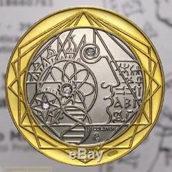 Medaglia Titania per Anno 2000 Oro Titanio e Diamanti (IPSZ) FDC LOT2080
