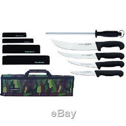 Messermeister Four Seasons 10pc Field Dressing Knife Set with Camouflage Roll