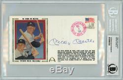 Mickey Mantle Autographed Signed First Day Cover Yankees Beckett #10983344