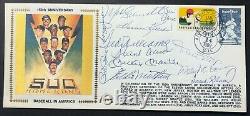 Mickey Mantle Ted Williams Willie Mays Aaron +8 Signed Gateway Stamp Envelope