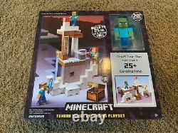 Minecraft Tundra Tower Expansion Playset Includes Zombie Villager +8 Accessories