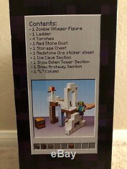 Minecraft Tundra Tower Expansion Playset NEW FDC43 Includes Zombie Villager 6+