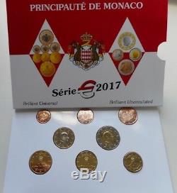 Monaco 2017 Coffret Fdc 8 Pieces Euro Toujour Sceler
