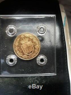 Moneta Regno. Oro Umberto 1 20 lire fdc1883 assoluto PERIZIATA no Lotto