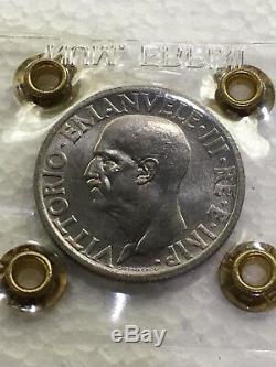 Moneta da 1 Lira 1936 IMPERO RARA FDC periziata Erpini Gianfranco
