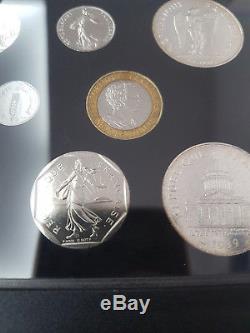 Monnaie de Paris Coffret FDC Fleur de coin 14 pièces 1989 Montesquieu