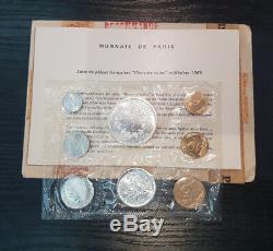 Monnaie de Paris Série FDC Fleur de coin 1968 8 pièces Type enveloppe