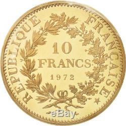 Monnaies, France, 10 Francs, 1972, FDC, Or, Piéfort, KMP459 #471815