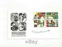 Muhammad Ali Heavyweight Champ Boxing Autographed First Day Cover PSA Letter