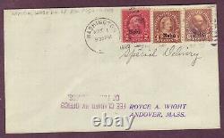 NEBRASKA OVPTS SPECIAL DELIVERY 12c RATE 1929 FDC ROYCE A. WIGHT Cover #2