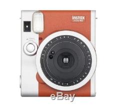 NEW Fujifilm Instax Mini 90 Neo Classic Instant Film Camera Brown