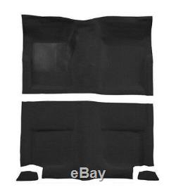 New! 1965-1968 Mustang Black Fastback Set Carpet Molded by ACC With Fold down 3