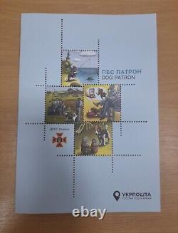 New Ukraine Stamps Minesweeper Dog Patron In Original Presentation Booklet FDC