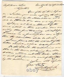 New York NY Stampless Letter to Providence RI Restored Rate 1816