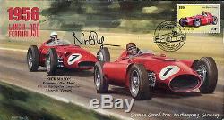 Nick Mason Hand Signed Racing Fdc 1956 Grand Prix Rare Pink Floyd Jsa