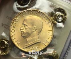 Nl Veiii 100 Lire Oro Italia Su Prora 1931 IX Fdc Periziata Marcoccia